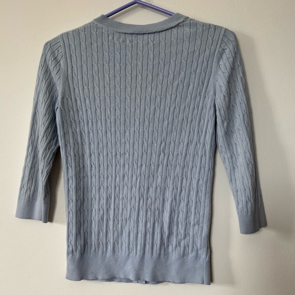 🎉4/30$🎉 Tommy Hilfiger Powder Blue Knit Cardigan - S - Picture 4 of 4